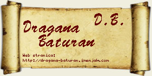 Dragana Baturan vizit kartica